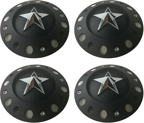 Wheel Center Cap KMC XD Series Rockstar Wheel Hub Cap 775L239B Dually Matte Black 4PCS in Kuwait