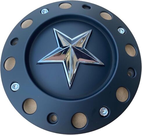 Wheel Center Cap KMC XD Series Rockstar Wheel Hub Cap 775L239B Dually Matte Black 4PCS in Kuwait