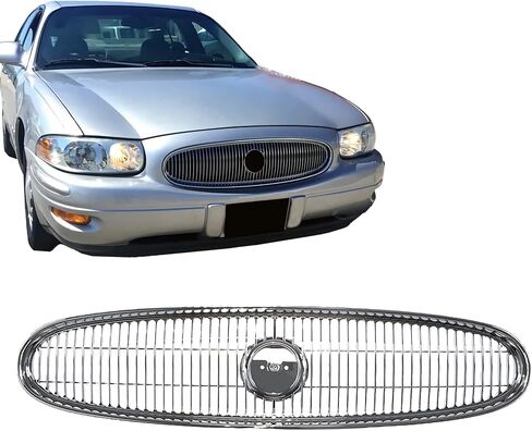 CarPartsDepot Front Grille Assembly Grill Molding Chrome Frame Shell and Insert Compatible For Buick LeSabre 2000-2005 Custom Limited in Saudi Arabia