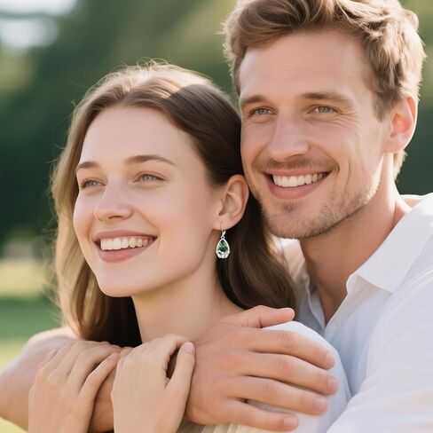 Sterling Silver Claddagh Irish Drop Earrings Women's Pear Shape Moss Agate Dangle Earrings Birthday Vintage Jewelry Christmas St. Patrick's Day Gift for Her in Kuwait