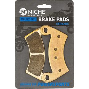 NICHE Brake Pad Set for Polaris Ranger XP 1000 Crew 570 RZR 900 500 700 General Diesel Sportsman Complete Ceramic (Pack of 2) in Kuwait