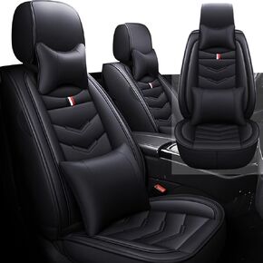 Full Set Seat Cover for Jeep Gladiator 2020-2025, Waterproof Durable Premium Leather Car Seat Protector, Comfortable Anti-Slip Stylish Sport Seat Cover(5 Seats Standard,Black Blue) in Kuwait
