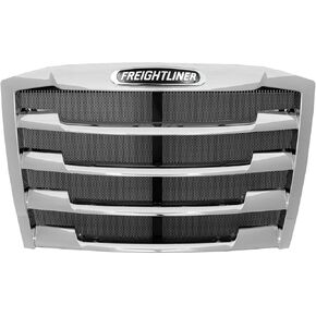 Chrome Hood Grille Compatible with Freightliner Cascadia 2018-2024 w/Emblem & Bug Screen in Kuwait