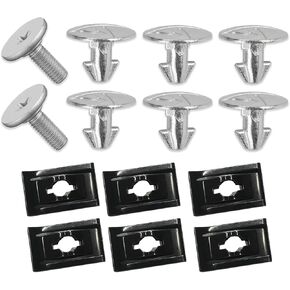 14PCS Engine Splash Shield Hardware Kit, Engine Cover Screws, 90674-TY2-A01 90105-TBA-A00 Engine Splash Guard Under Screw, Lower Cover Pin Screws and Clips Fit for Honda Accord CRV Civic in Kuwait