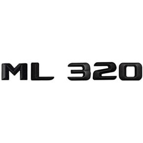 Generic ABS 3D Matte Black ML 320 Letters Emblem Badge Replaces with ML Class Side Supercharge Turbo Logo Car Styling Refitting Sticker ML320, 000111 in Kuwait