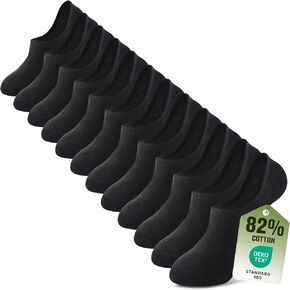 لا تظهر الجوارب النساء الرجال عدم الانزلاق بطانات غير مرئية للشقق تنفس القطن منخفض قطع الكاحل الجوارب 6 أزواج هدية صندوق in Kuwait