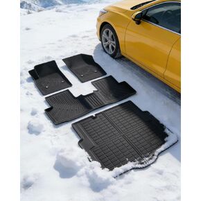 سجادات أرضية السيارة متوافقة مع Chevy Cruze 2016-2019 (نسخة السيدان والإطارات الاحتياطية فقط) بطانات الشحن شديدة التحمل للصفوف الأمامية والخلفية مقاومة للماء ثلاثية الأبعاد مضادة للانزلاق من المطاط TPE لملحقات شيفروليه كروز in Kuwait