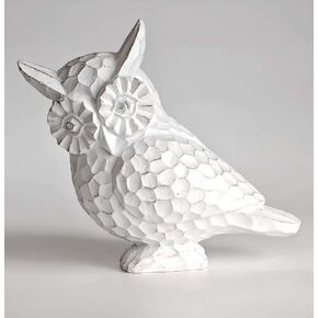 تمثال بومة من الراتنج الذهبي العتيق، ديكور رف مزرعة ريفي، تمثال بومة عتيق منحوت ديكور المنزل هدايا لمحبي البومة في غرفة المعيشة (ذهبي) in Kuwait