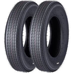 5.30-12 Trailer Tires Heavy-Duty Radial 2-Pack - 6-Ply Load Range C, 475 lbs Capacity @ 80 PSI, All-Weather Deep Tread for Utility, Boat, Camper & Cargo Trailer Replacement in Kuwait