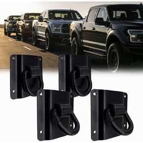4PC Heavy Duty Tie Down Anchors Compatible with 2015-2025 Ford F150 F250 F350 & Raptor 2026 Truck Bed Tie Downs,Car Accessories Replace# FL3Z-99000A64-B & FL3Z-9928408-AB(Black). in Kuwait