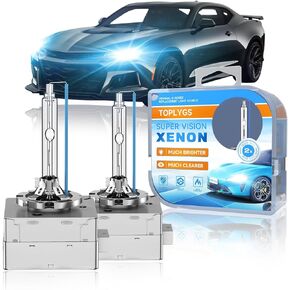 D3S HID Xenon Headlight Bulb Fit for Chevrolet 2014 2015 2016 2017 2018 2019 2020 2021 Chevy Camaro 2014-2020 Impala Corvette 2014-2017 SS, 8000K, High Low Beam Xenon Lights, Pack of 2 in Kuwait