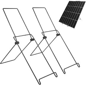2 Pack Solar Panel Stand, Folding Solar Panel Stand Mounting Bracket - Quick Angle Adjustment, Portable Suitable for Solar Panels Less Than 0.35 Inches Thick in Kuwait