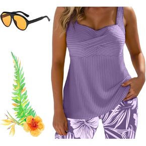 بدلة سباحة بوكسر مطبوعة مكونة من قطعتين، مكشكشة بدون ظهر وتغطية الجسم بقصة ضيقة للشاطئ وأنشطة العطلات in Kuwait