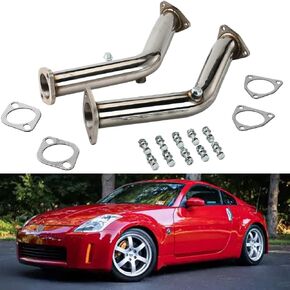 ماسورة العادم مع جوانات ومسامير تناسب 2003-2007 إنفينيتي G35 / V35 ونيسان 2003-2006 350Z /Z33، 3.5L، T304 الفولاذ المقاوم للصدأ 416 in Kuwait