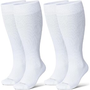 جوارب ضغط مبطنة واسعة الساق من ليفسوكس للرجال والنساء، مصنوعة من الفيسكوز من الخيزران 15-20 مم زئبقي، جوارب عالية لدعم الركبة للدورة الدموية in Kuwait