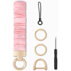 Seorsok Keychain Wristlet,Cute Scrunchie Wrist Bracelet for Women and Men,Stretchy Key Chain for Car Keys with D Ring in Kuwait