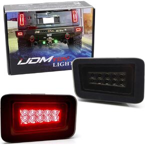 iJDMTOY Black-Out Smoked Lens Rear Bumper Reflectors Replace Full LED 2-In-1 Tail Brake Light Kit Compatible With 2005-2009 Hummer H2 in Kuwait