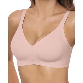 HORISUN Soft Everyday Wireless Bra Seamless Bras for Women Comfortable Push Up Bra No Underwire Bralette in Kuwait