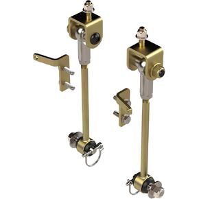 شريط أمامي للفصل السريع بواسطة Metalcloak، 10 بوصات، متوافق مع TJ(1997-2006)/LJ Wrangler، كروم الزنك الذهبي، مسمار عند التثبيت، يمتد حتى 10 بوصات، سهل التركيب in Kuwait