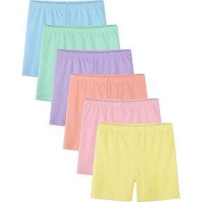 6 قطع من شورتات الدراجة للفتيات الصغار ملابس تحت فستان رقص متعدد الألوان للأطفال ملابس صيفية in Kuwait