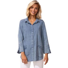 قميص هابيتات للنساء ذو ​​أكمام بسحاب مثالي للسفر - 15522 in Kuwait