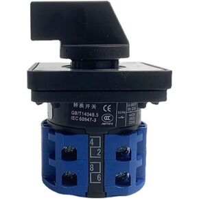690V 20A Electric 8 Terminals LW26-20/2 LW28-20 YMW26 Series Silver Contact Rotary Changeover Cam Switch(Reset) in Kuwait