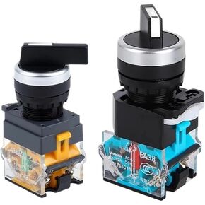 10pcs Rotary switches LA38-11X2 Button 22mm Selection 2P 3P1NO1NC 2NC Reset/self-Locking(2P Lock 1NO1NC) in Kuwait