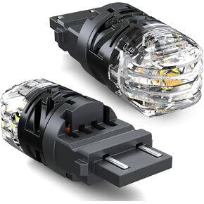 3157 لمبة LED Switchback متوافقة مع Ford F250 Super Duty 11-16 أضواء إشارة الانعطاف، مصابيح وقوف السيارات، لون أبيض وعنبر مزدوج، حزمة من 2 in Kuwait