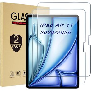 [عبوة من قطعتين] واقي شاشة لجهاز iPad Air 5 Air 4 مقاس 10.9 بوصة من الزجاج المقوى لجهاز iPad Pro 11 بوصة إصدار 2022 و2021 و2020، متوافق مع قلم تحديد الوجه المقاوم للخدش in Kuwait