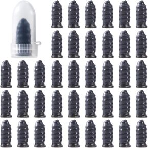 40 Pcs Tire Repair Rubber Nail Kit, Screws in Tire Plugs, Spiral Puncture Vaccum Tires Kits, Self Service Screw Plug Fast Tool for Auto, Motorcycle, Bike (Black, 2 Sizes) in Kuwait