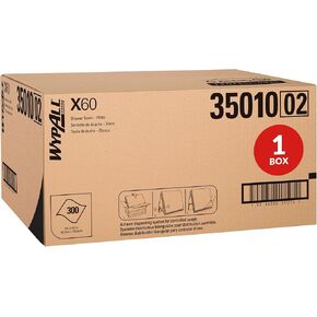 WypAll General Clean X60 Multi-Task Cleaning Cloths (35421), Small Roll, White, 130 Sheets / Roll, 6 Rolls / Case, 780 Wipes / Case in Kuwait