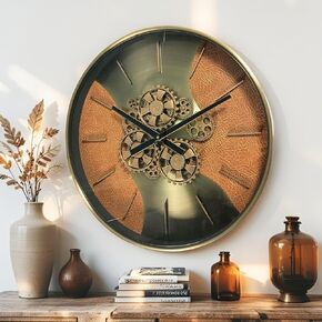 ساعة الحائط ذات التروس المتحركة الحقيقية مقاس 22 بوصة من THE GEARS CLOCK خط السويد ستوكهولم (22 بوصة (55 سم)) in Kuwait