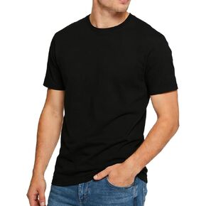 تي شيرت رجالي من KikizYe بأكمام قصيرة من القطن ورقبة دائرية in Kuwait