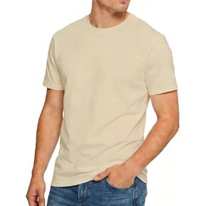 تي شيرت رجالي من KikizYe بأكمام قصيرة من القطن ورقبة دائرية in Kuwait