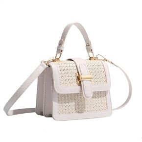 محفظة الشاطئ المرأة لطيف الصيف القش محفظة صغيرة مخلب المنسوجة حمل عطلة حقائب الشاطئ حقيبة كتف القش in Kuwait