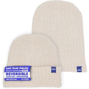 قبعة Love Your Melon للرجال والنساء، قبعة صغيرة ذات أساور جلدية، قبعات شتوية، قبعات صغيرة للجنسين، 100% قطن متماسكة دافئة in Kuwait