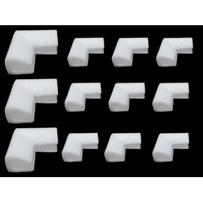 12PACK Foam Corner Protectors,Protectors for Shipping Moving Packaging, Protection Cushioning Foam Sets Furniture Corner and Edge Safety Bumpers for Photo Mirror TV Frame Edge in Saudi Arabia