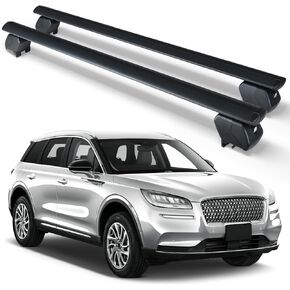 Roof Rack Cross Bars Compatible with 2020-2025 Lincoln Corsair with Side Rails, Heavy Duty 300 LBS Adjustable & Lockable Cargo Rack Crossbars Rooftop Luggage Carrier in Kuwait