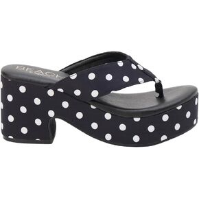 BEACH by Matisse Womens Bonnie Platform Casual Sandals Casual High Heel 3" & Up - Black in Kuwait