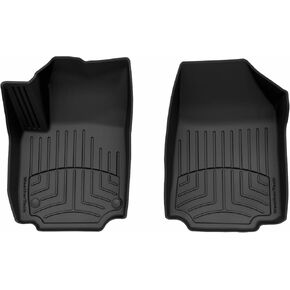 سجادات أرضية WeatherTech FloorLiner HP Custom Fit لسيارة شيفروليه اكوينوكس، الصف الأول من التضاريس (4418851IM)، أسود in Kuwait