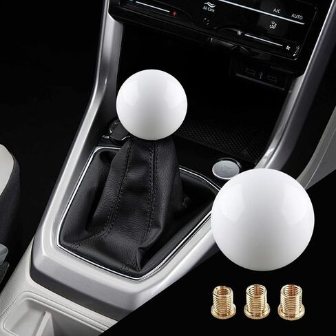 مقبض ناقل الحركة الكروي الدائري، مقابض ناقل الحركة، مقابض نقل التروس العالمية للسيارة اليدوية مع 3 محولات، ملحقات السيارة مقبض ناقل الحركة الأكريليك للمركبات الأوتوماتيكية اليدوية (أرجواني) in Kuwait