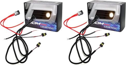 iJDMTOY 9005 9006 9145 H10 Relay Wiring Harness Compatible with Automtive Driving Light, Running/DRL, Fog Light, Retrofit, Off-Road Lighting, etc in Saudi Arabia
