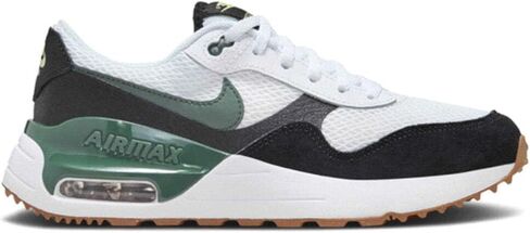 Nike Air Max SYSTM Big Kids' Shoes (DQ0284-115, White/Black/Barely Volt/Vintage Green) Size 5 in Saudi Arabia
