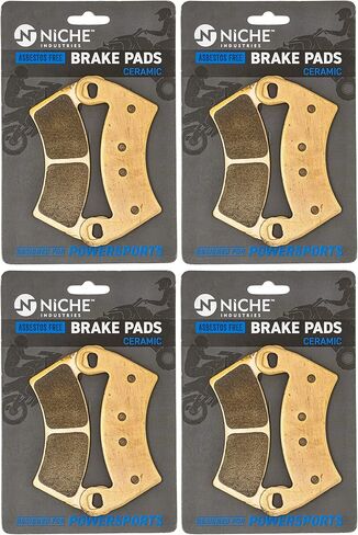 NICHE Brake Pad Set for Polaris Ranger XP 1000 Crew 570 RZR 900 500 700 General Diesel Sportsman Complete Ceramic (Pack of 2) in Saudi Arabia