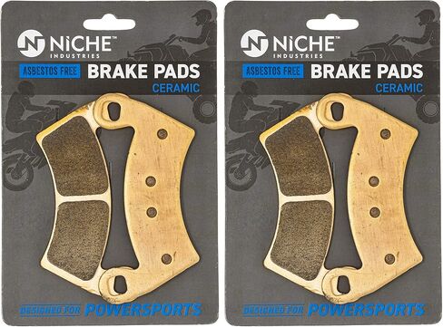 NICHE Brake Pad Set for Polaris Ranger XP 1000 Crew 570 RZR 900 500 700 General Diesel Sportsman Complete Ceramic (Pack of 2) in Saudi Arabia