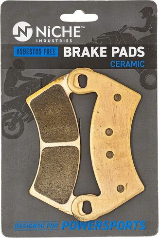 NICHE Brake Pad Set for Polaris Ranger XP 1000 Crew 570 RZR 900 500 700 General Diesel Sportsman Complete Ceramic (Pack of 2) in Kuwait