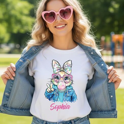 Matching Easter Outfits for Siblings, Funny Easter Shirt, Easter Gifts for Kids, Kids Easter Shirts for Girls, Boys Easter Shirt Toddler: Colorful Bunny Graphic with Custom Name, Cousin Crew Shirts in Kuwait