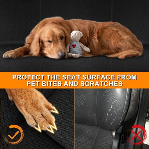 Front Bench Seat Cover Compatible with 1992-2003 Chevy S10 with 2 Headrests, Heavy Duty Knitted Sponge Fabric, Black in Saudi Arabia