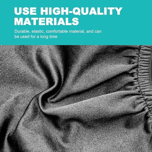 Universal 2 PCS Car Seat Headrest Covers (Black) - 9" x 10.6" Knitted Stretch Fabric, Breathable Fully Surrounded Design, Reusable Flexible Dust Protectors for Most Cars in Kuwait