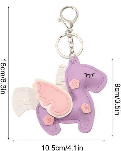 1x Pegasus Keychain Beautiful Horse Key Ring Car Keys Accessories, Tote Bag Charms, Handbag Pendant Ornament in Saudi Arabia